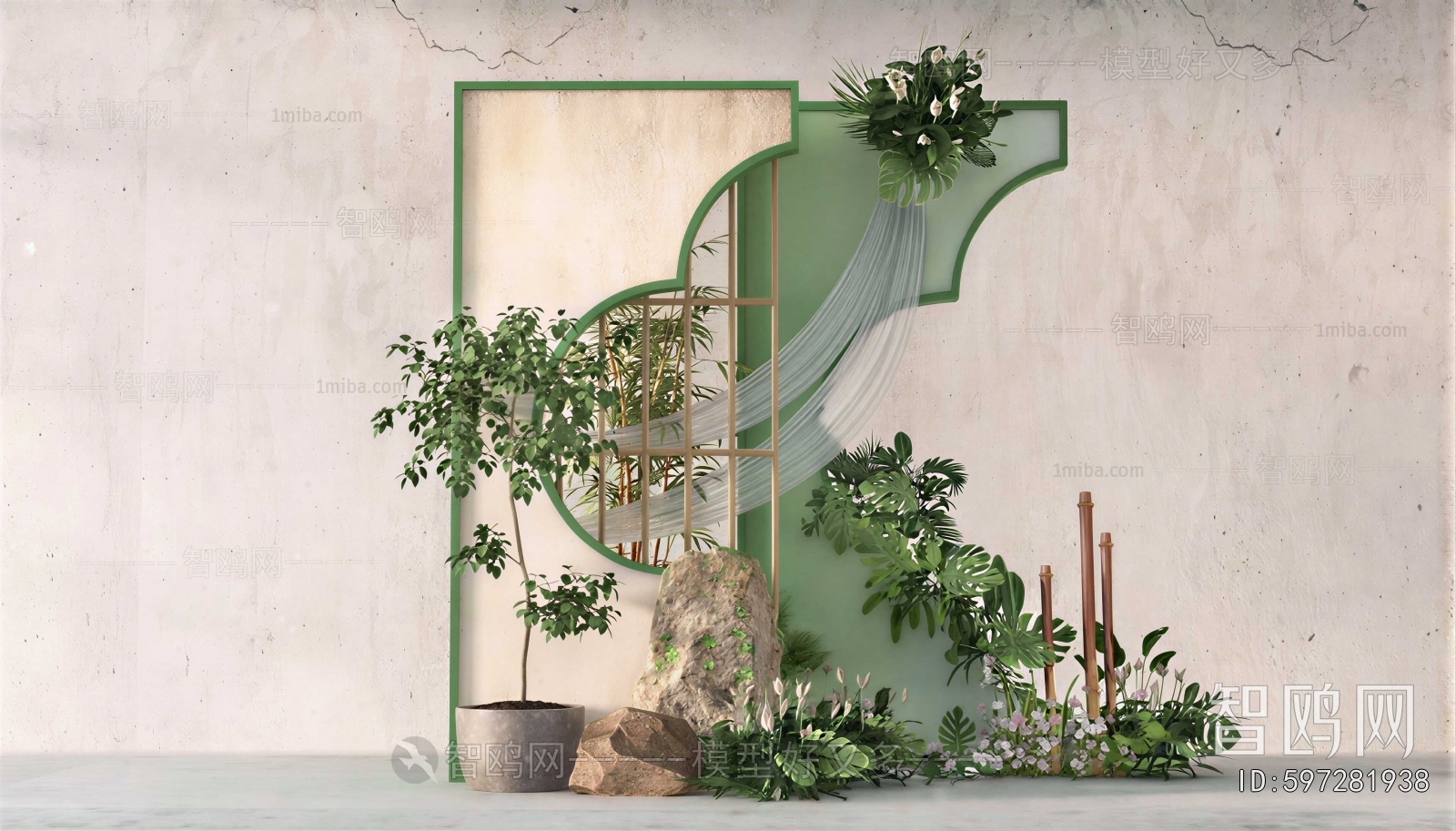 New Chinese Style Plant Landscaping