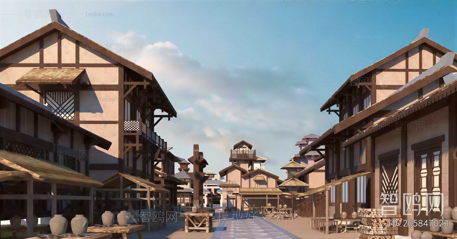 New Chinese Style Commercial Street