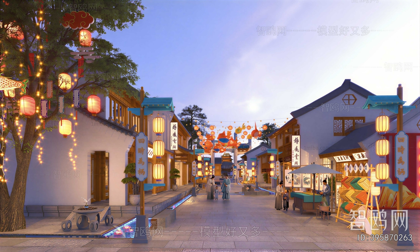New Chinese Style Commercial Street