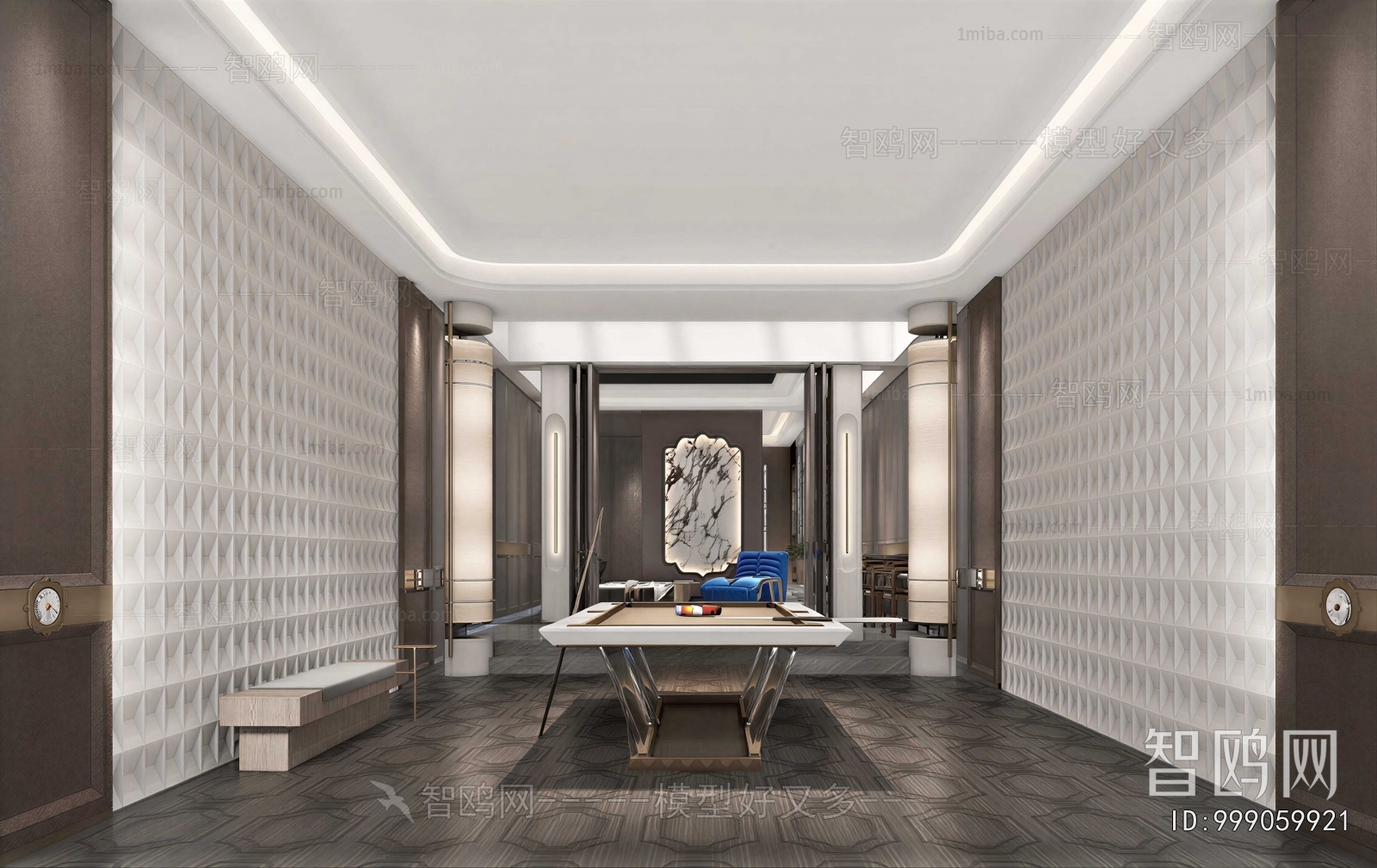 Modern Billiards Room