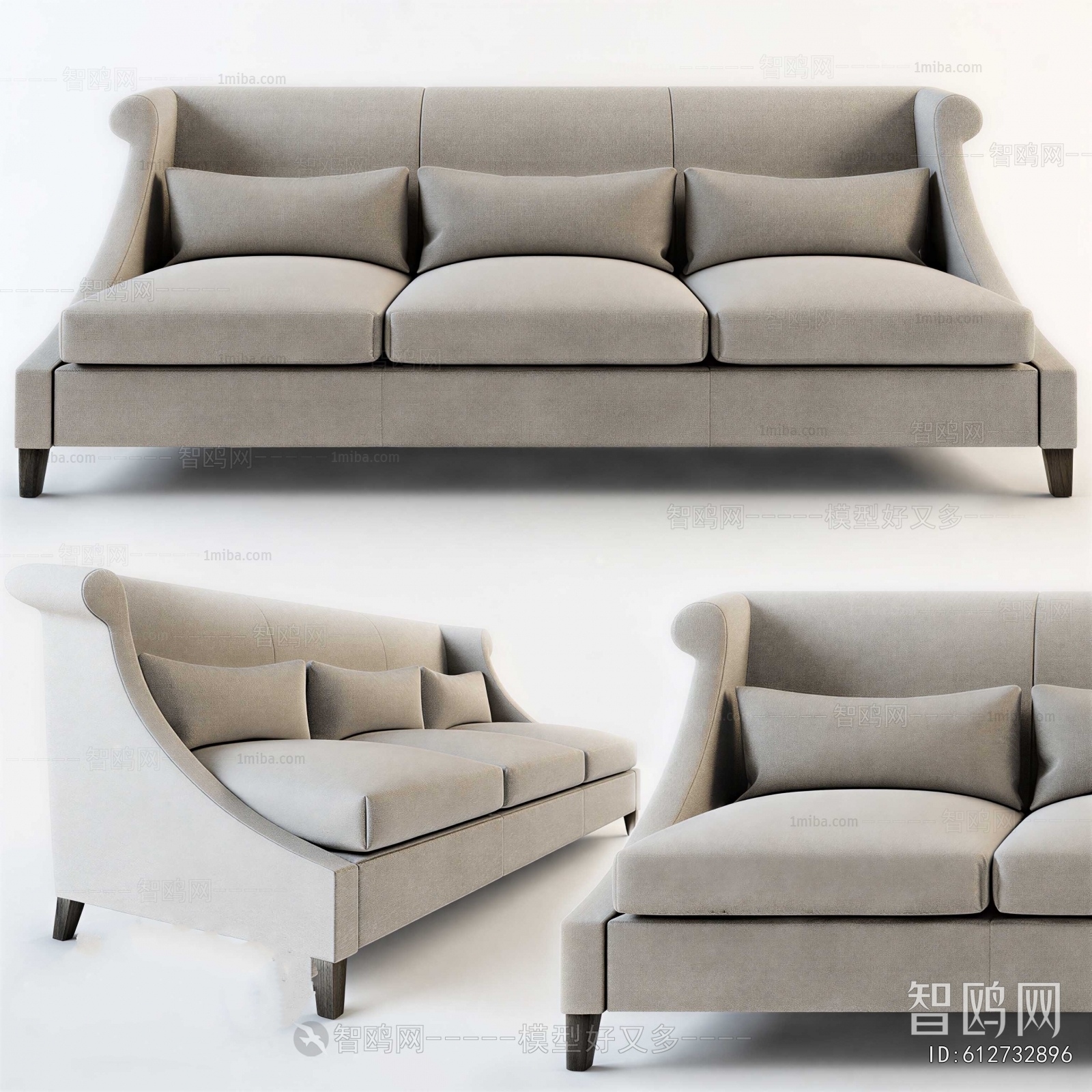 Modern Three-seat Sofa