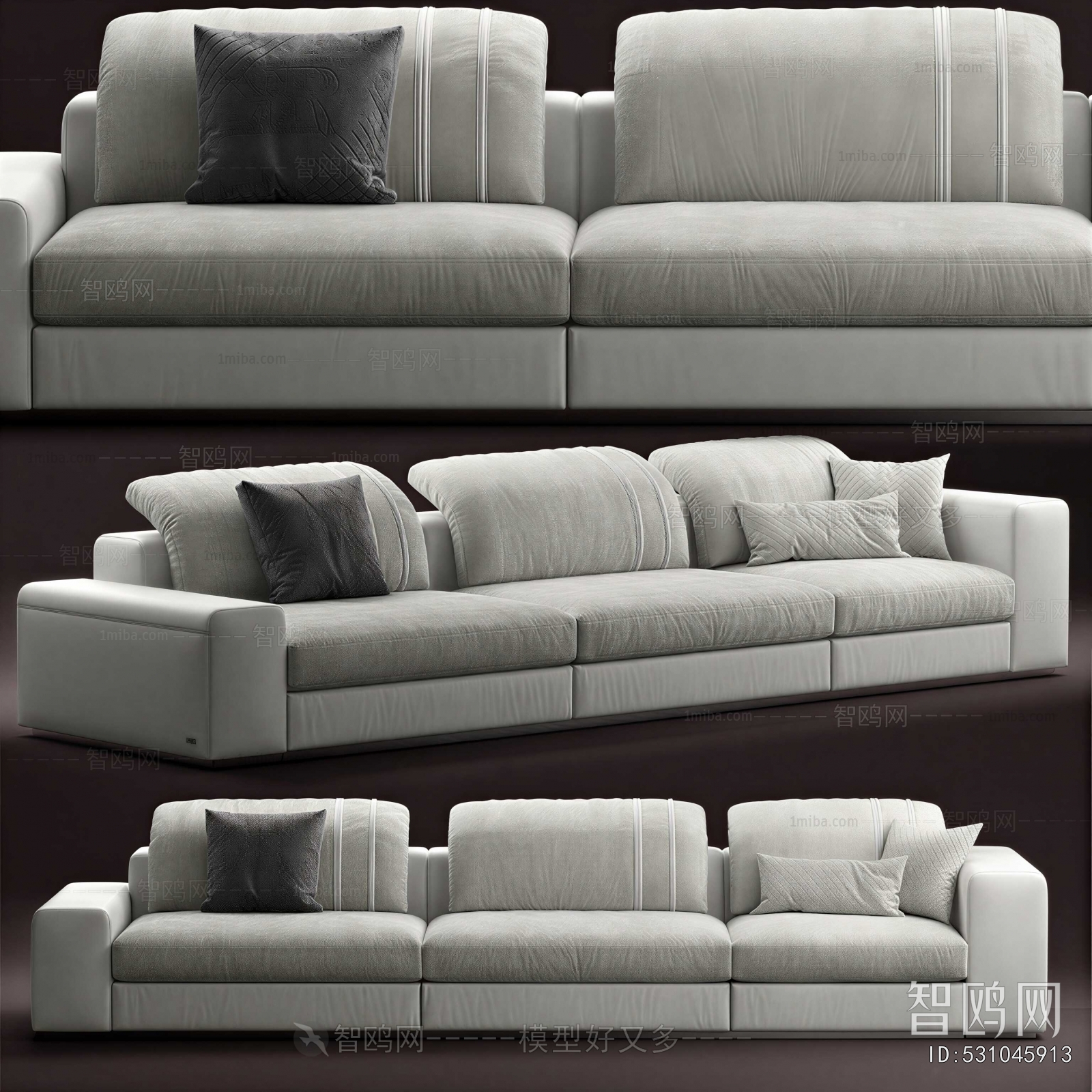 Modern Three-seat Sofa