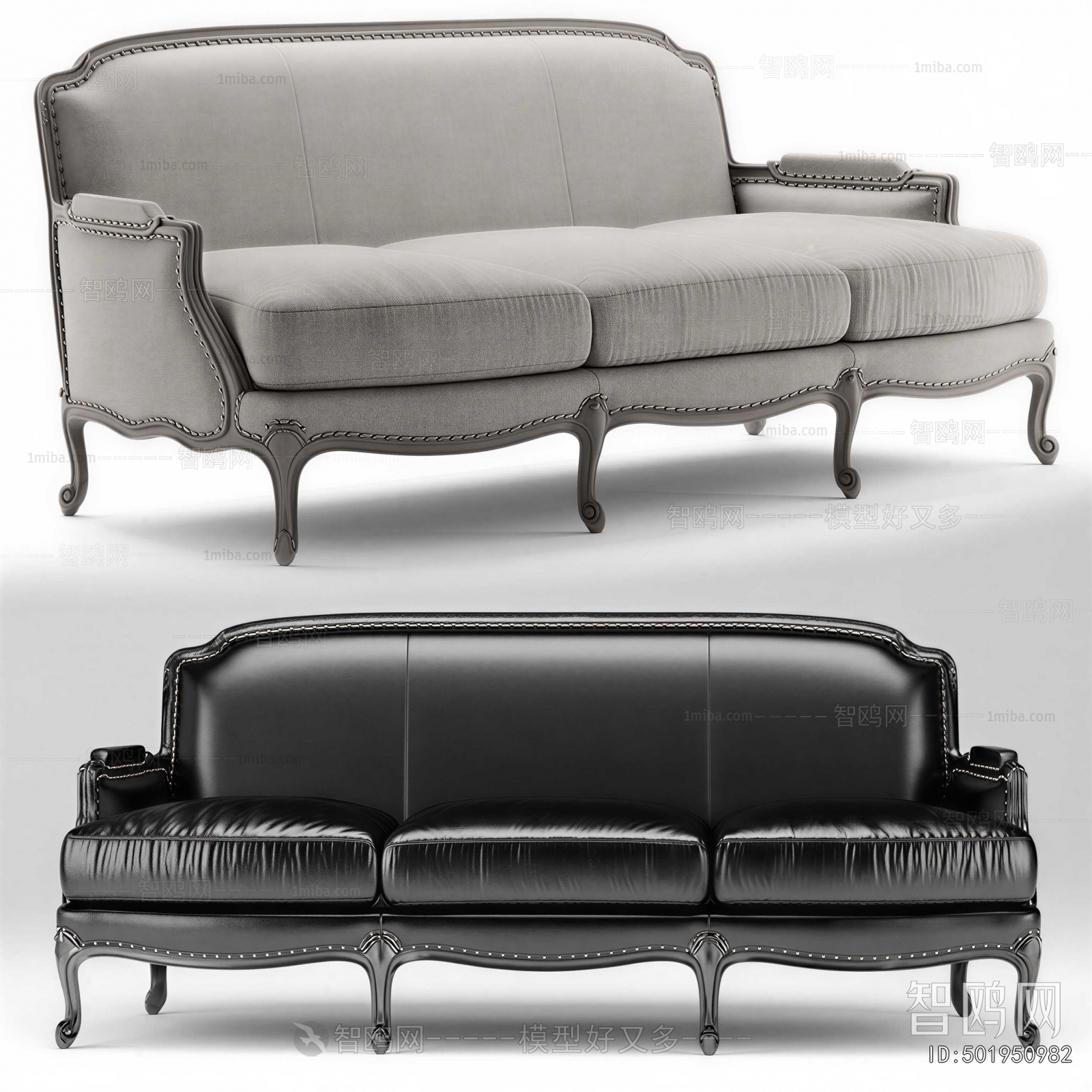 European Style Three-seat Sofa