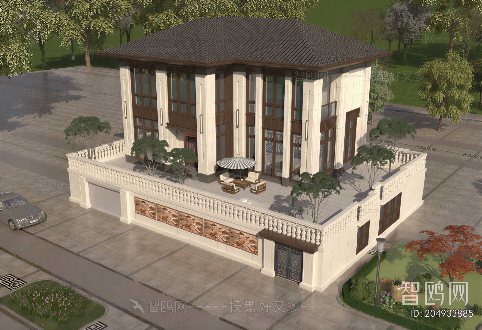 New Chinese Style Detached Villa