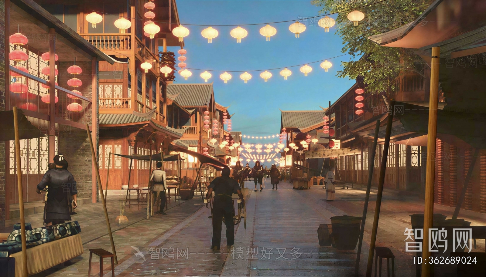 Chinese Style Commercial Street