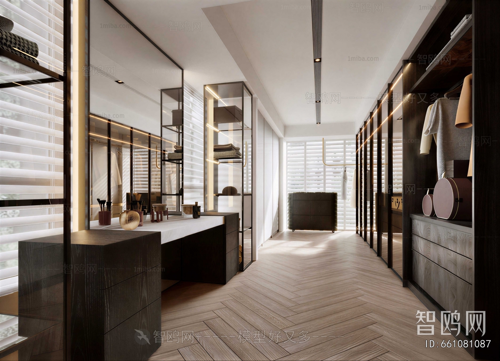 Modern Clothes Storage Area