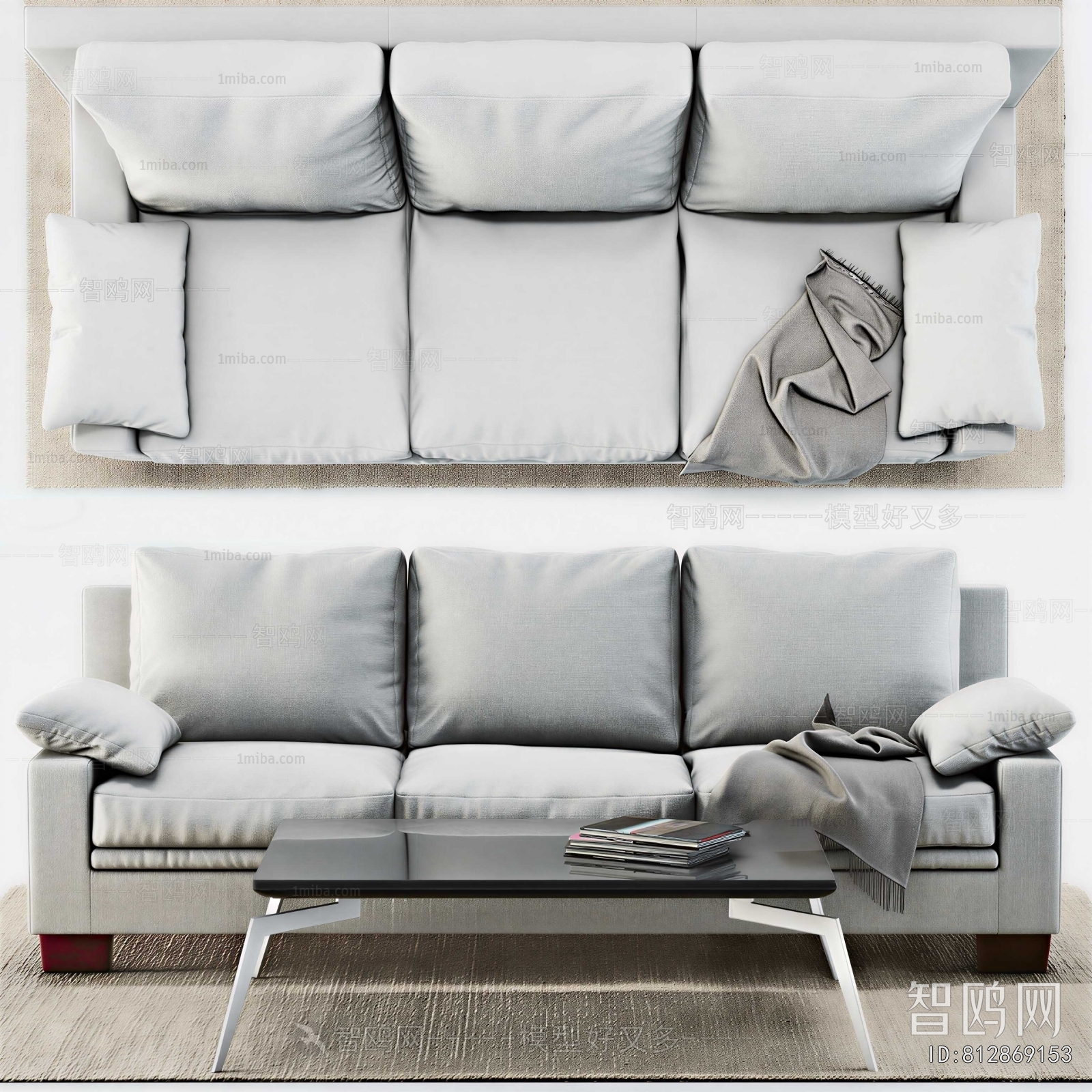 Modern Three-seat Sofa