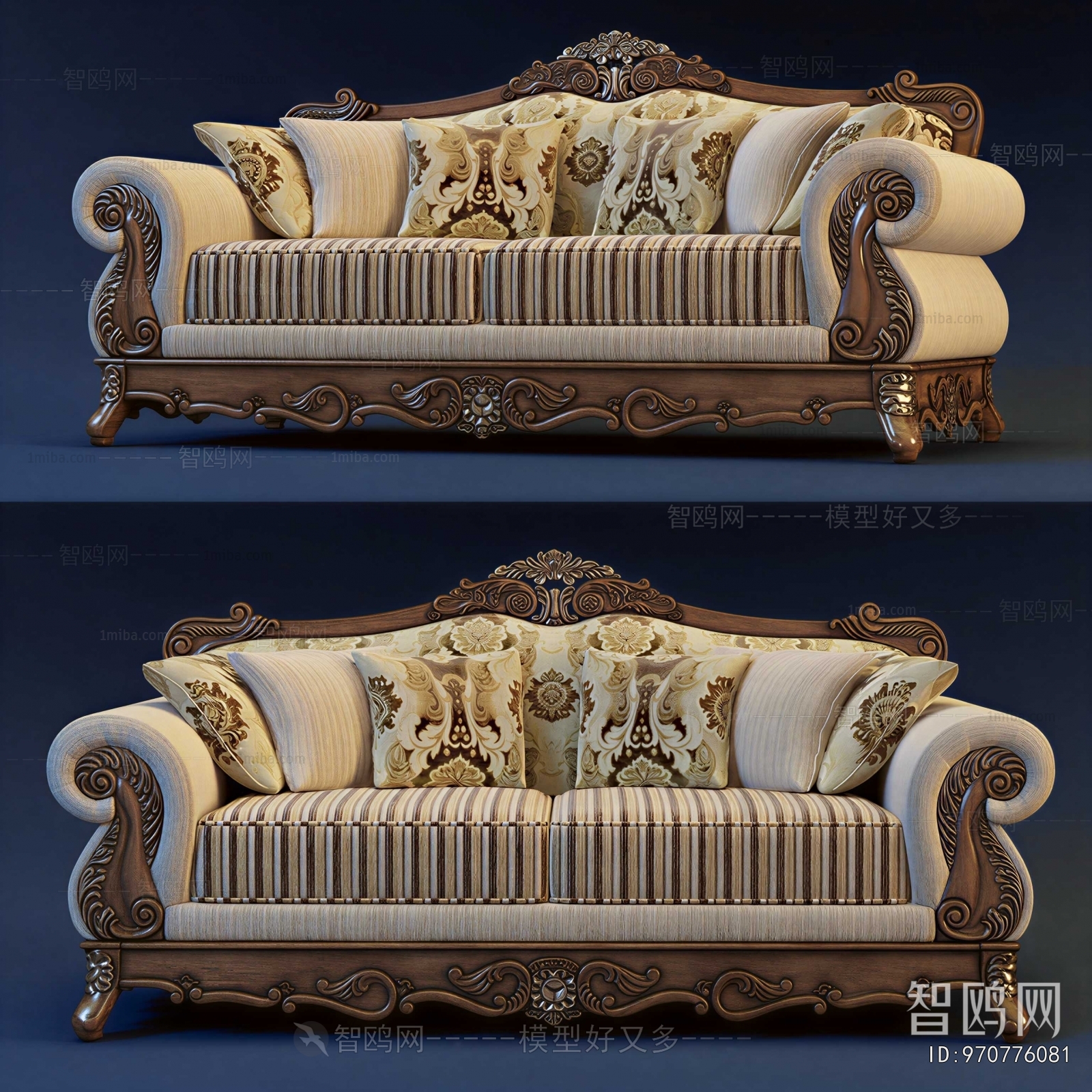 Simple European Style A Sofa For Two