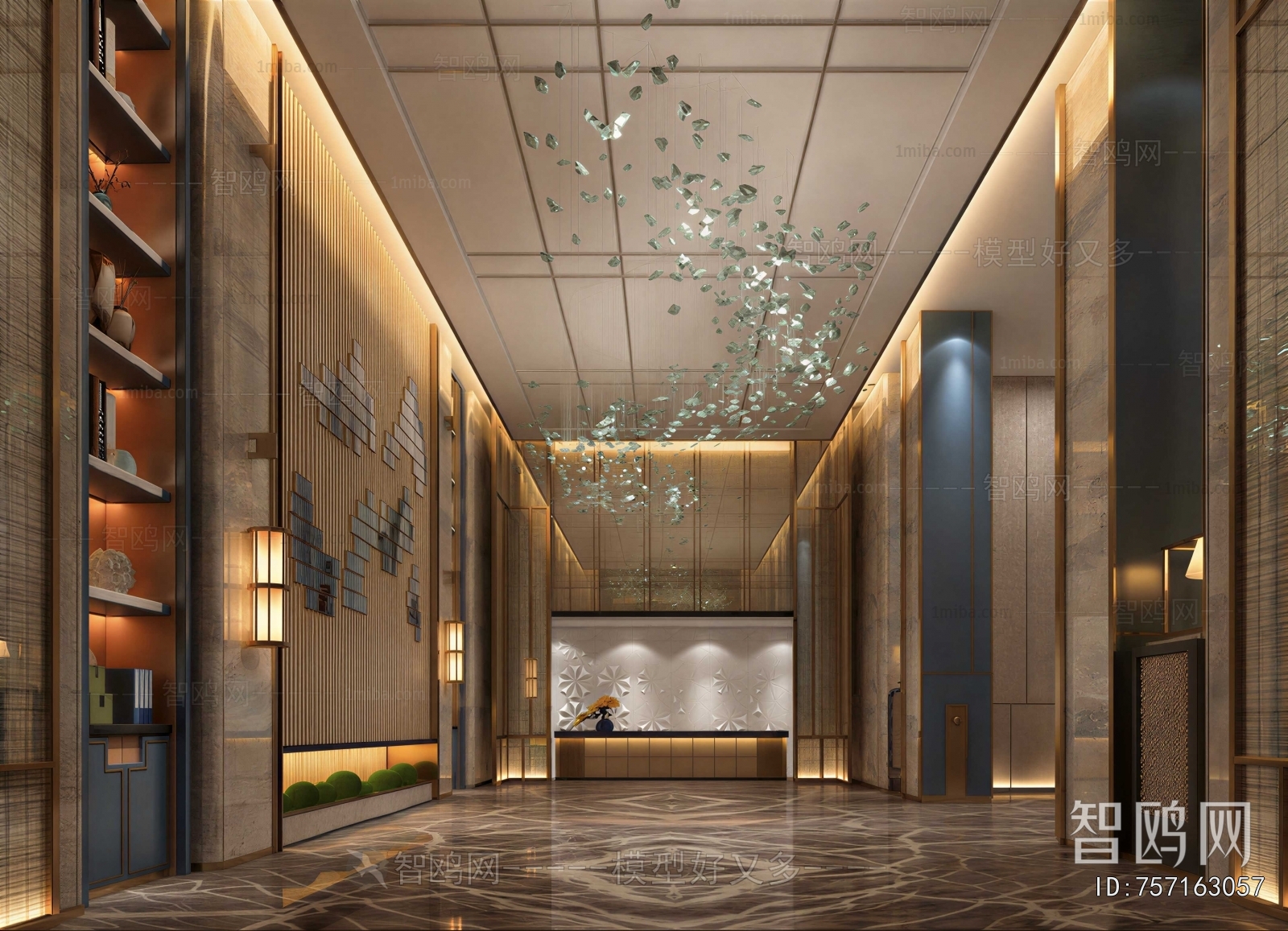 New Chinese Style Lobby Hall