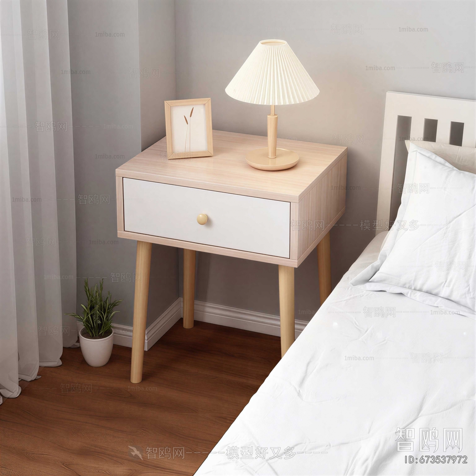 Modern Bedside Cupboard