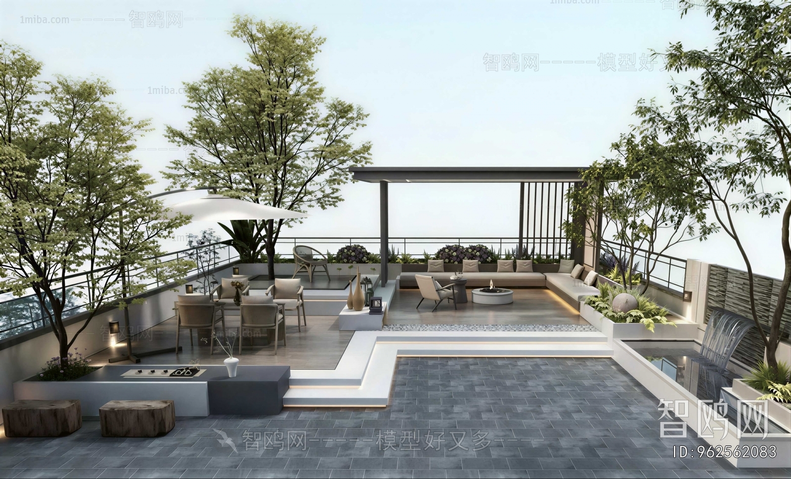 Modern Courtyard/landscape