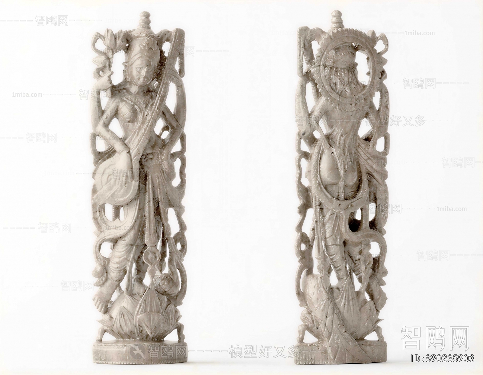 Southeast Asian Style Column