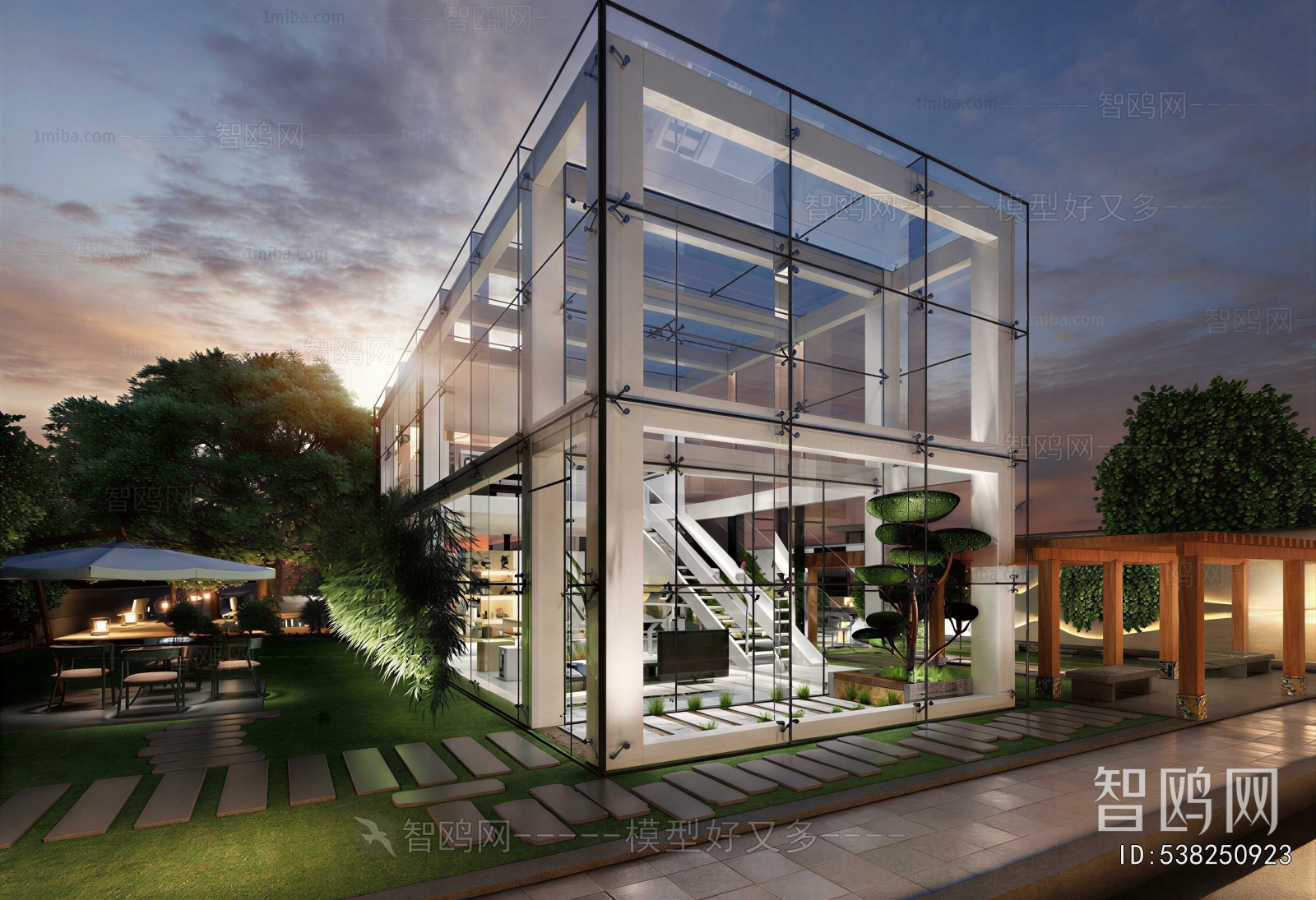 Modern Courtyard/landscape