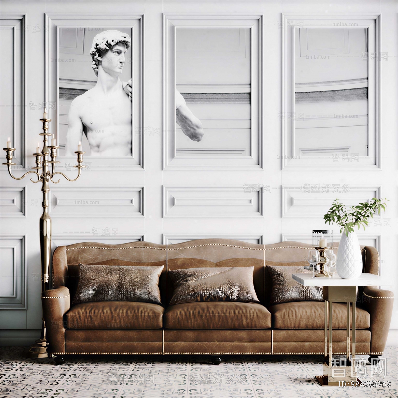 Modern Three-seat Sofa