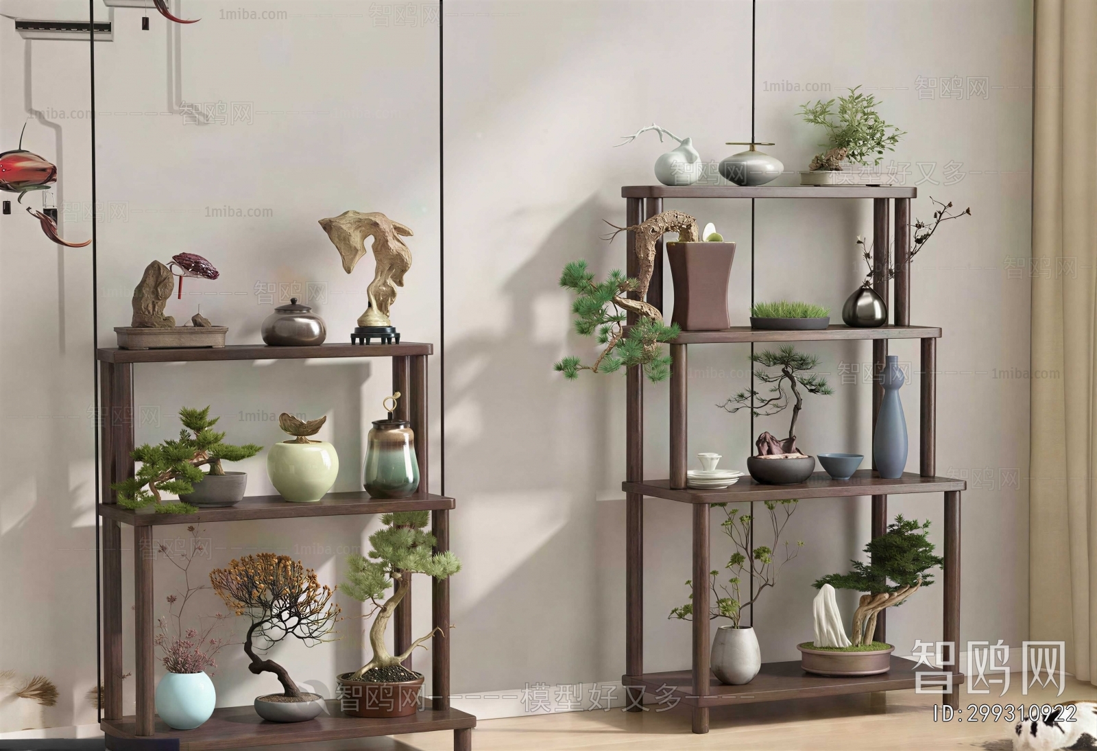 New Chinese Style Potted Green Plant