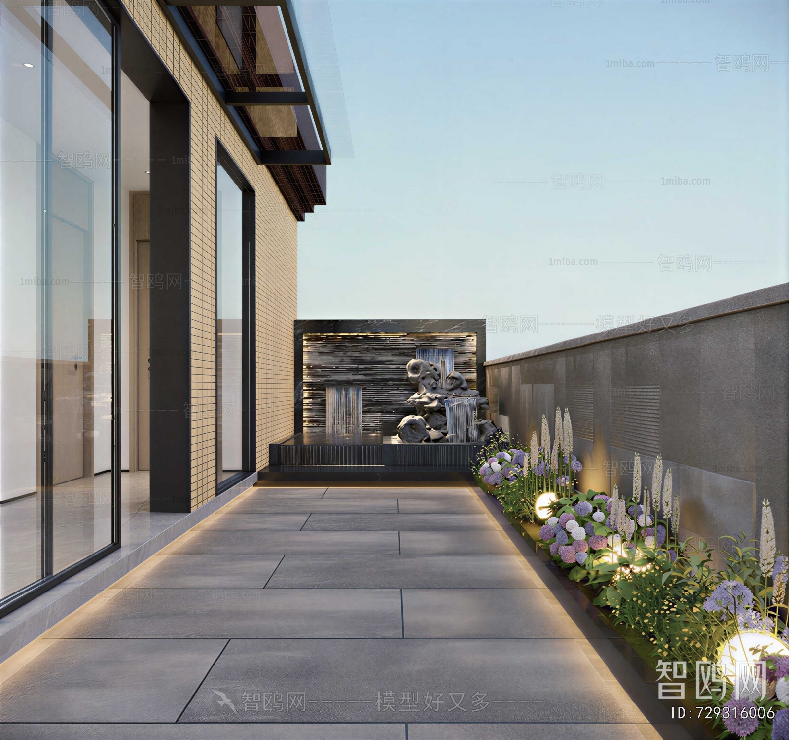 New Chinese Style Courtyard/landscape