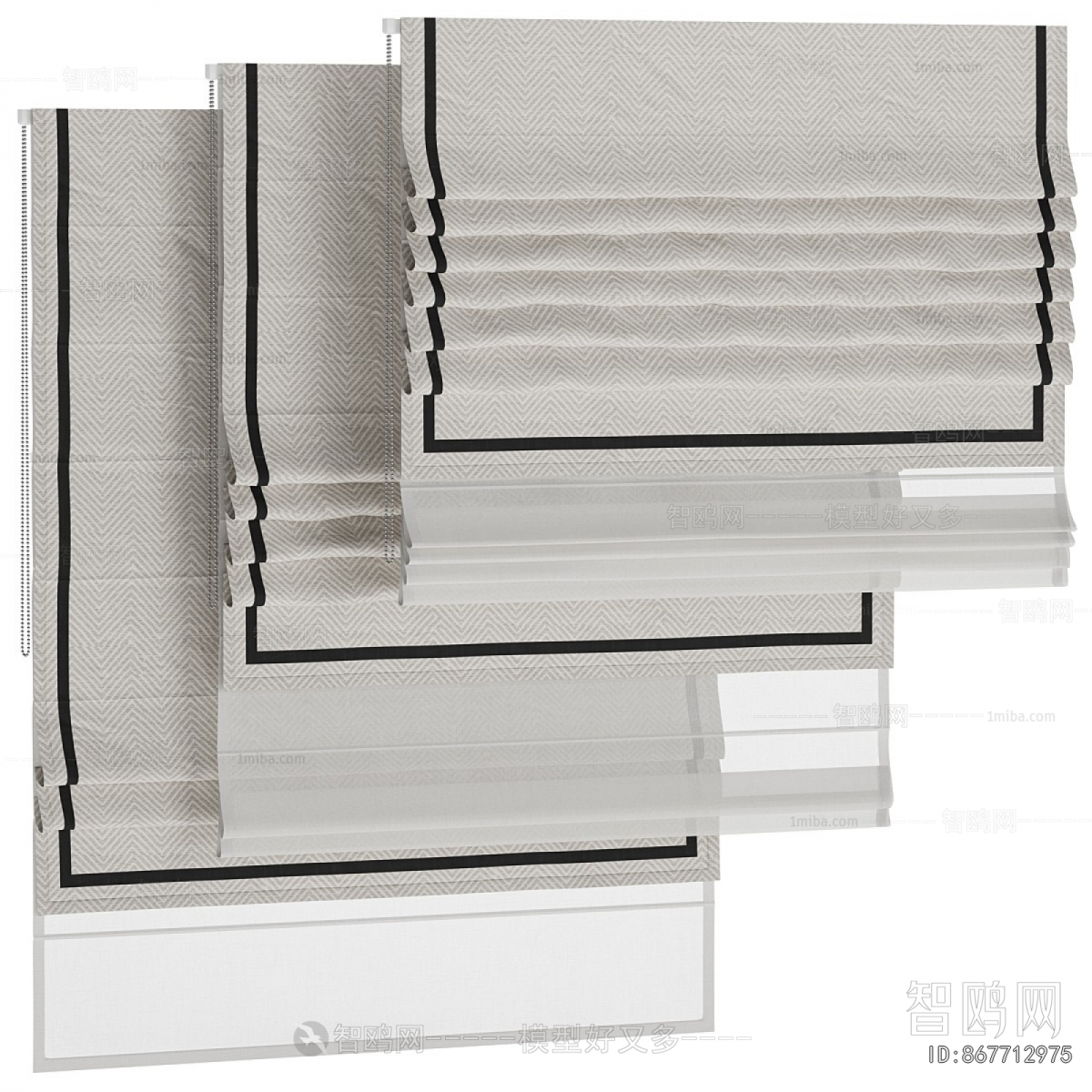 Modern Roman Curtain