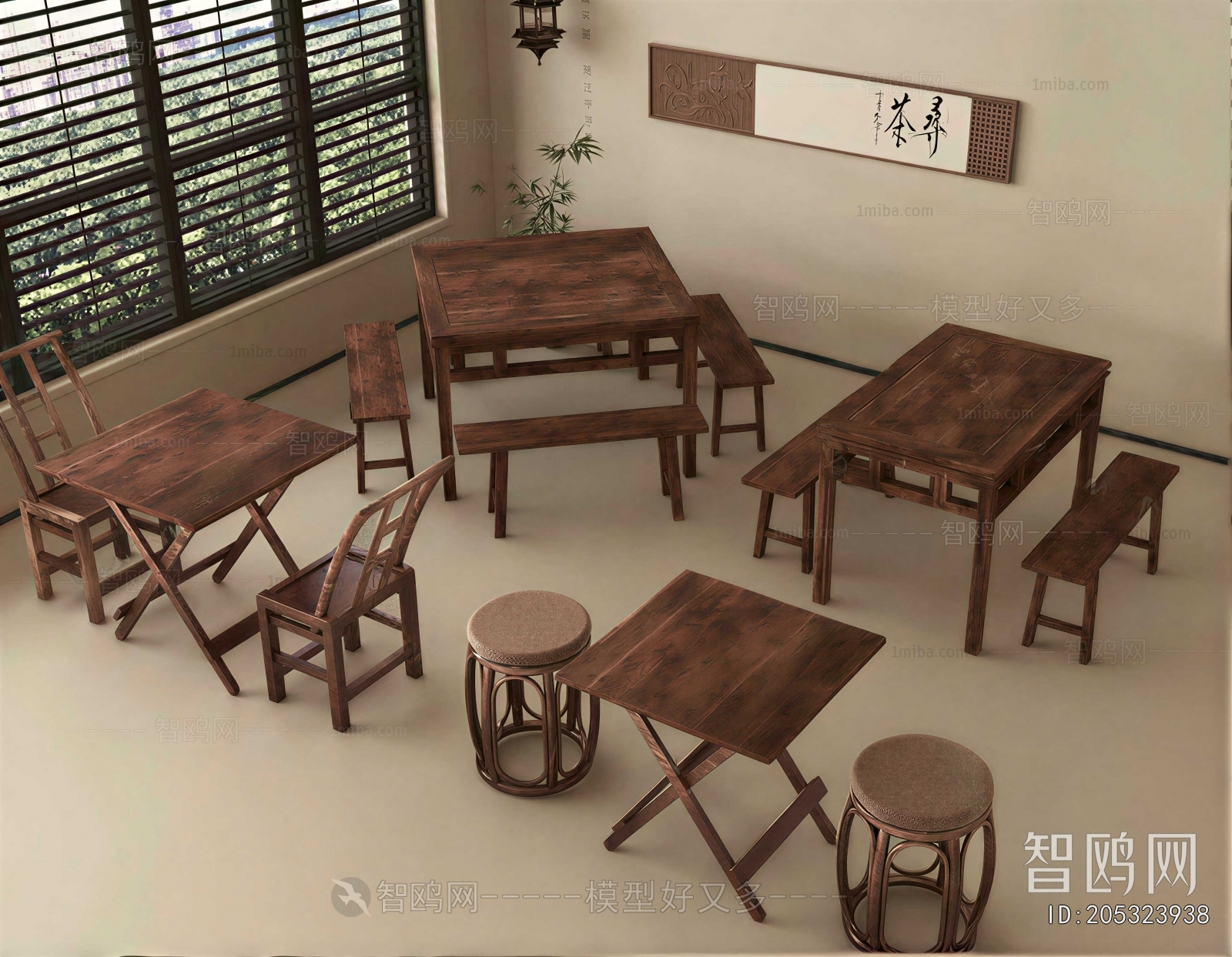 New Chinese Style Dining Table And Chairs