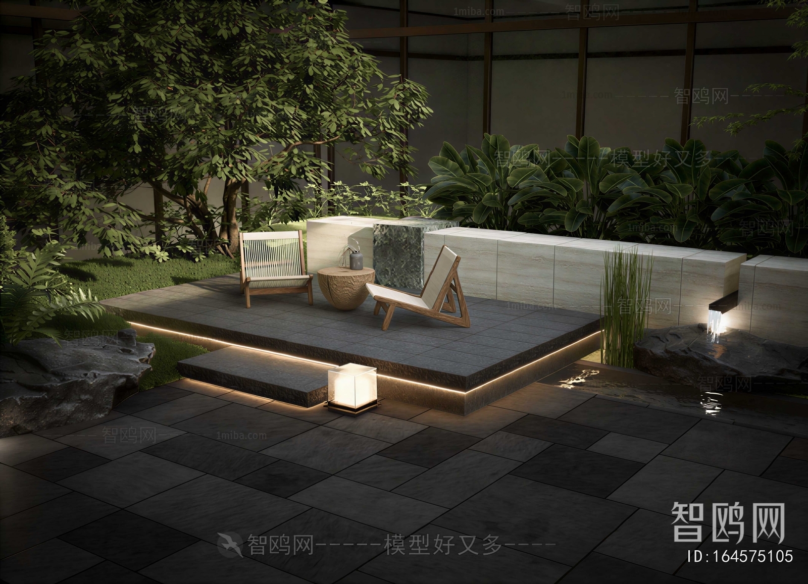 Modern Courtyard/landscape