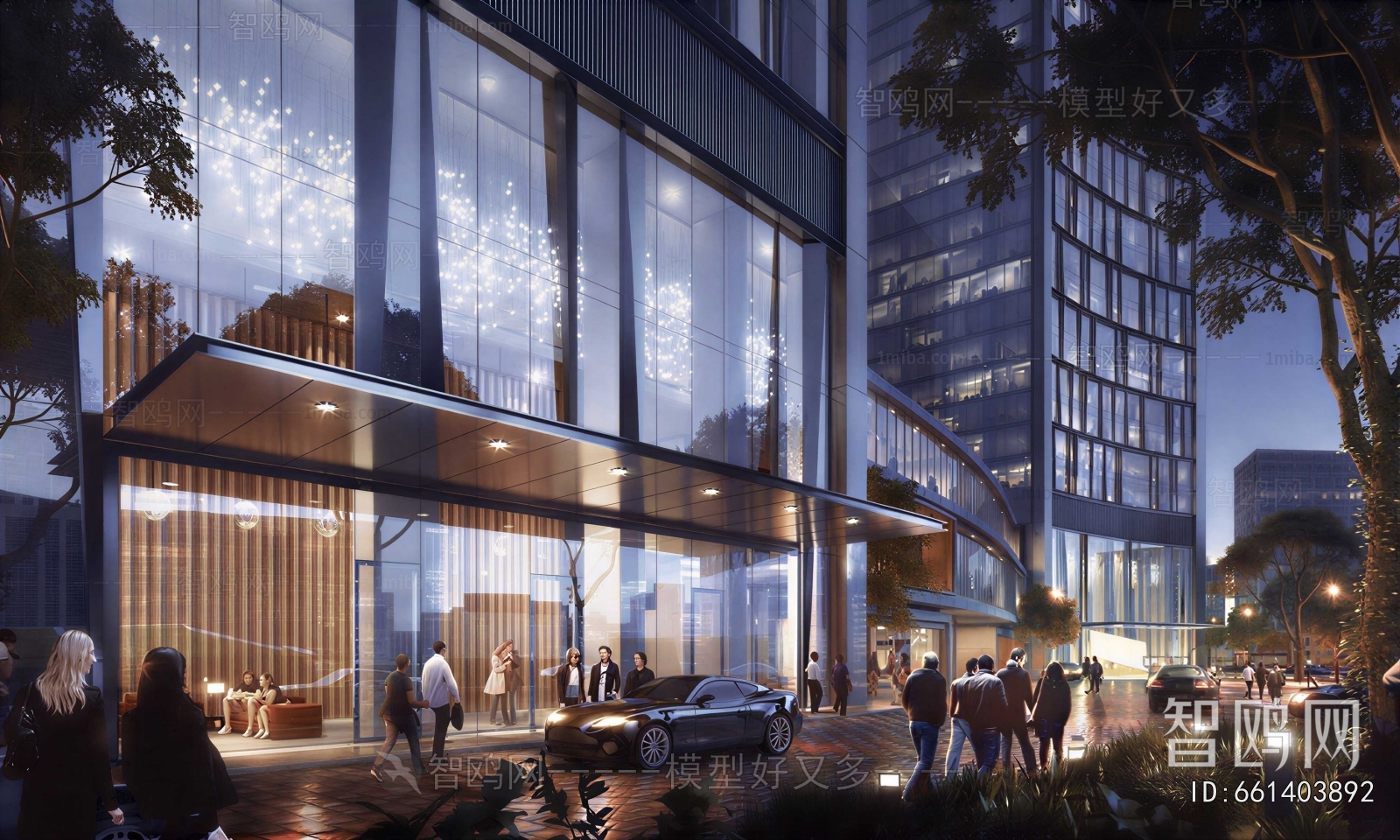 Modern Appearance Of Commercial Building