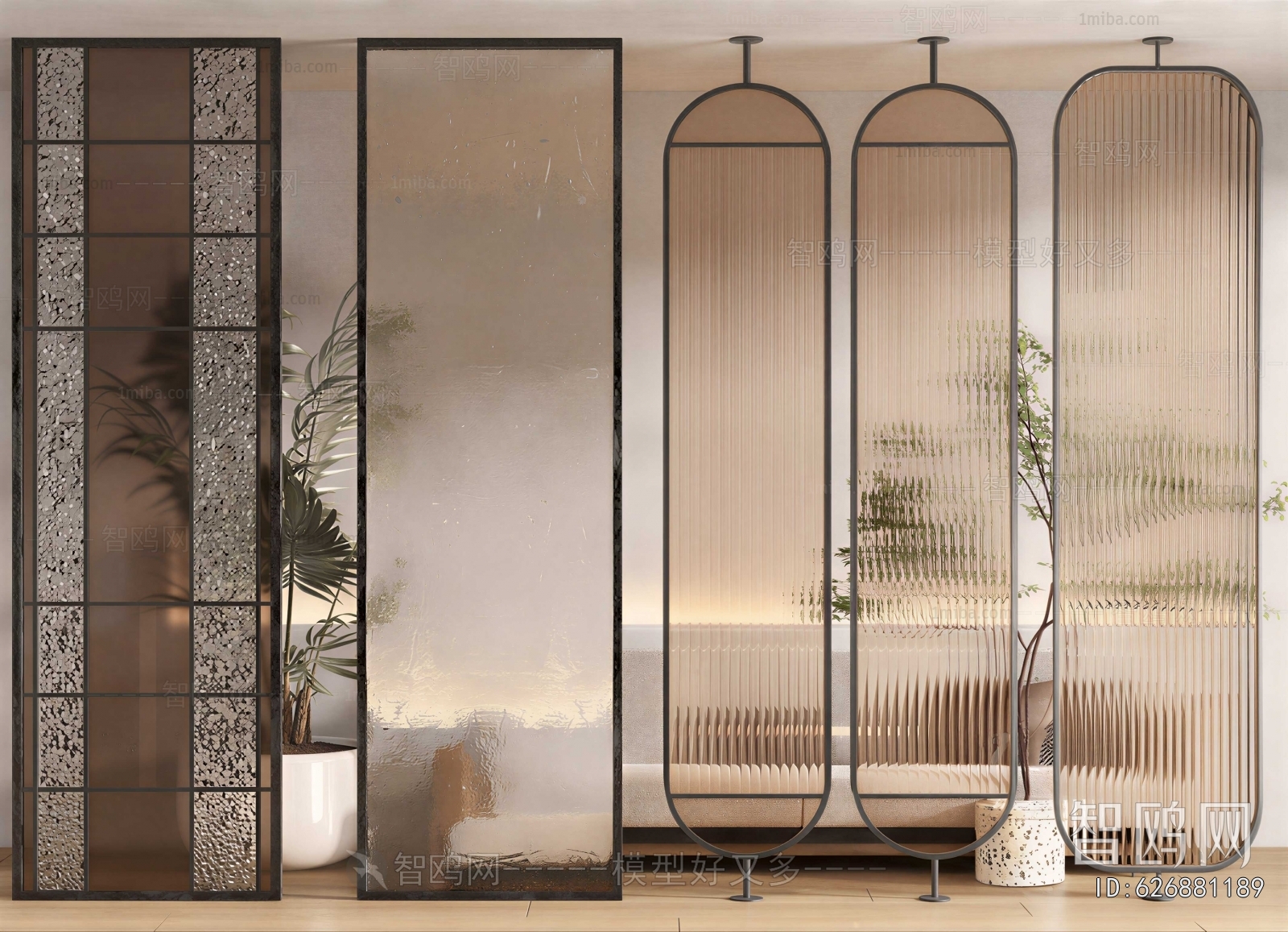 Modern Glass Screen Partition