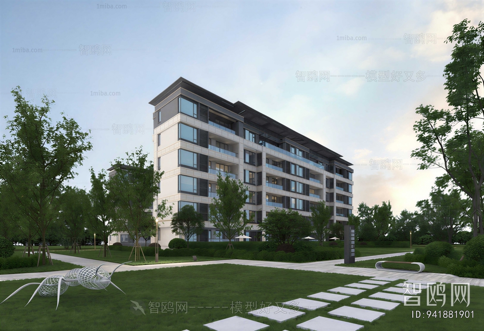 New Chinese Style Building Appearance