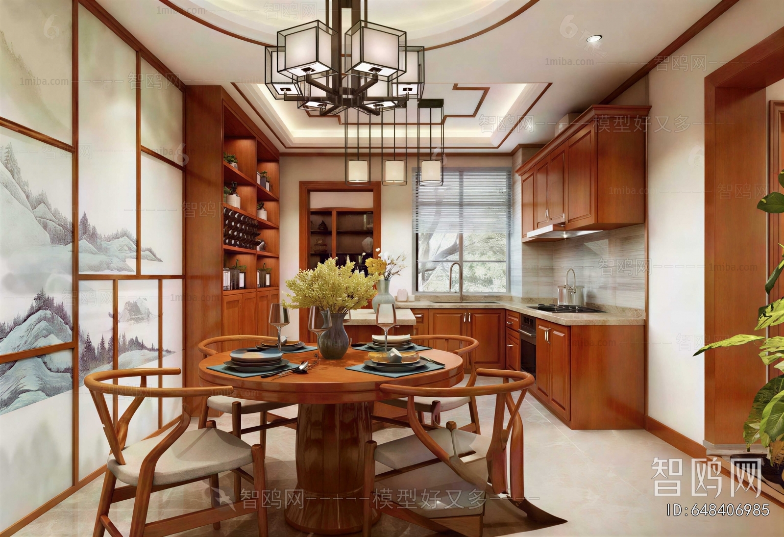 New Chinese Style Dining Room