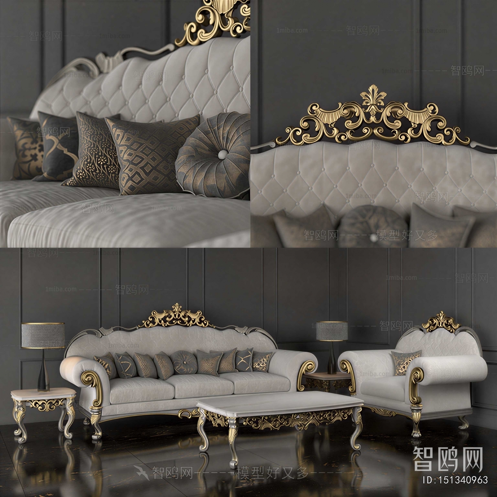 European Style Sofa Combination