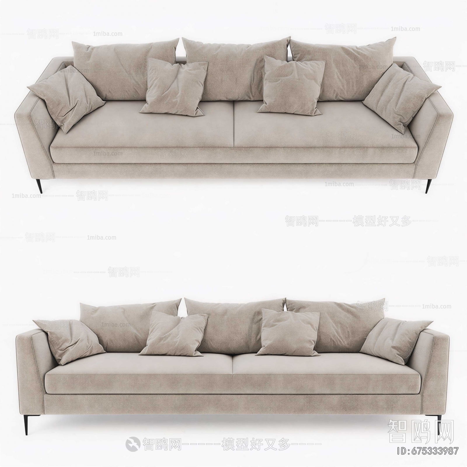 Modern Three-seat Sofa