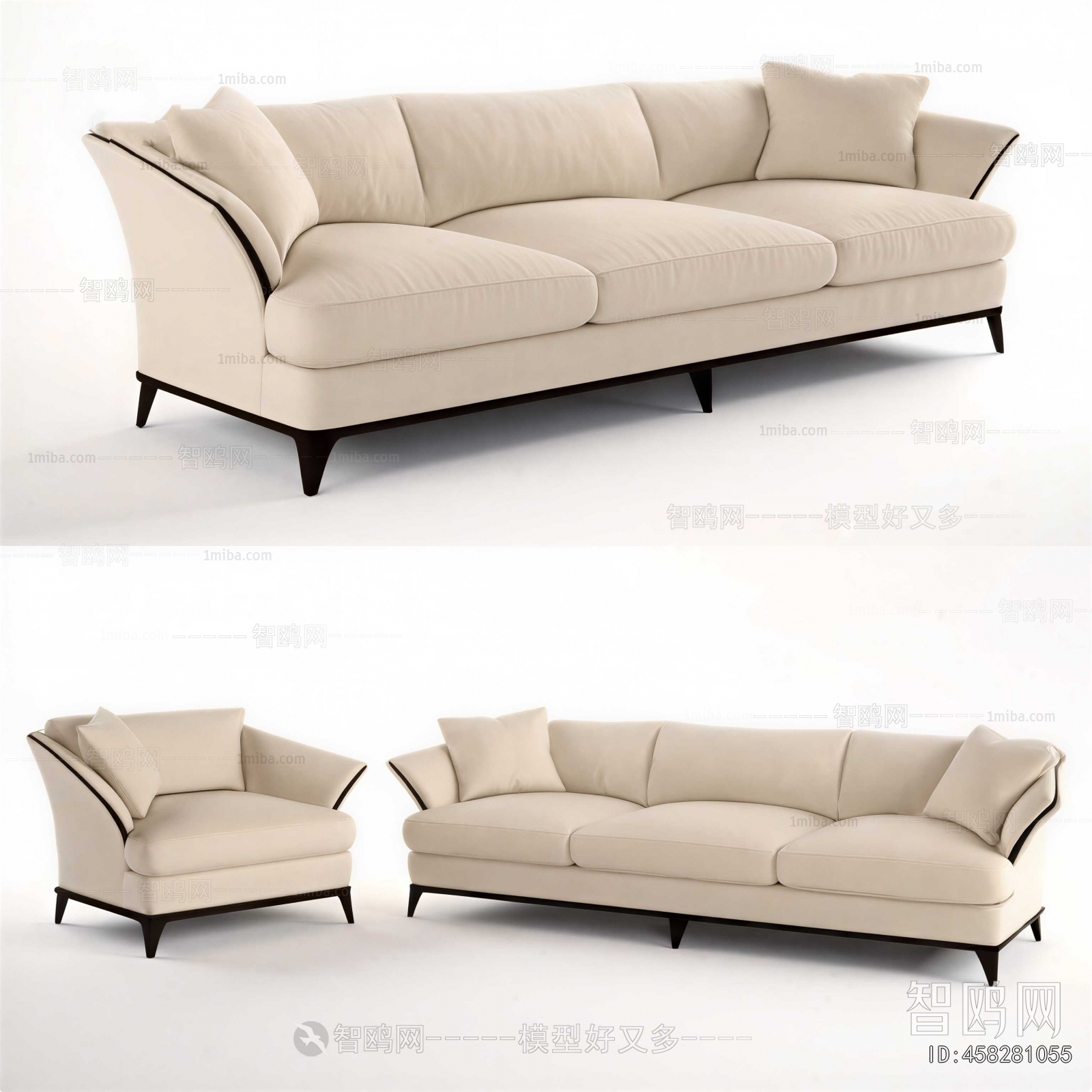 Modern Three-seat Sofa