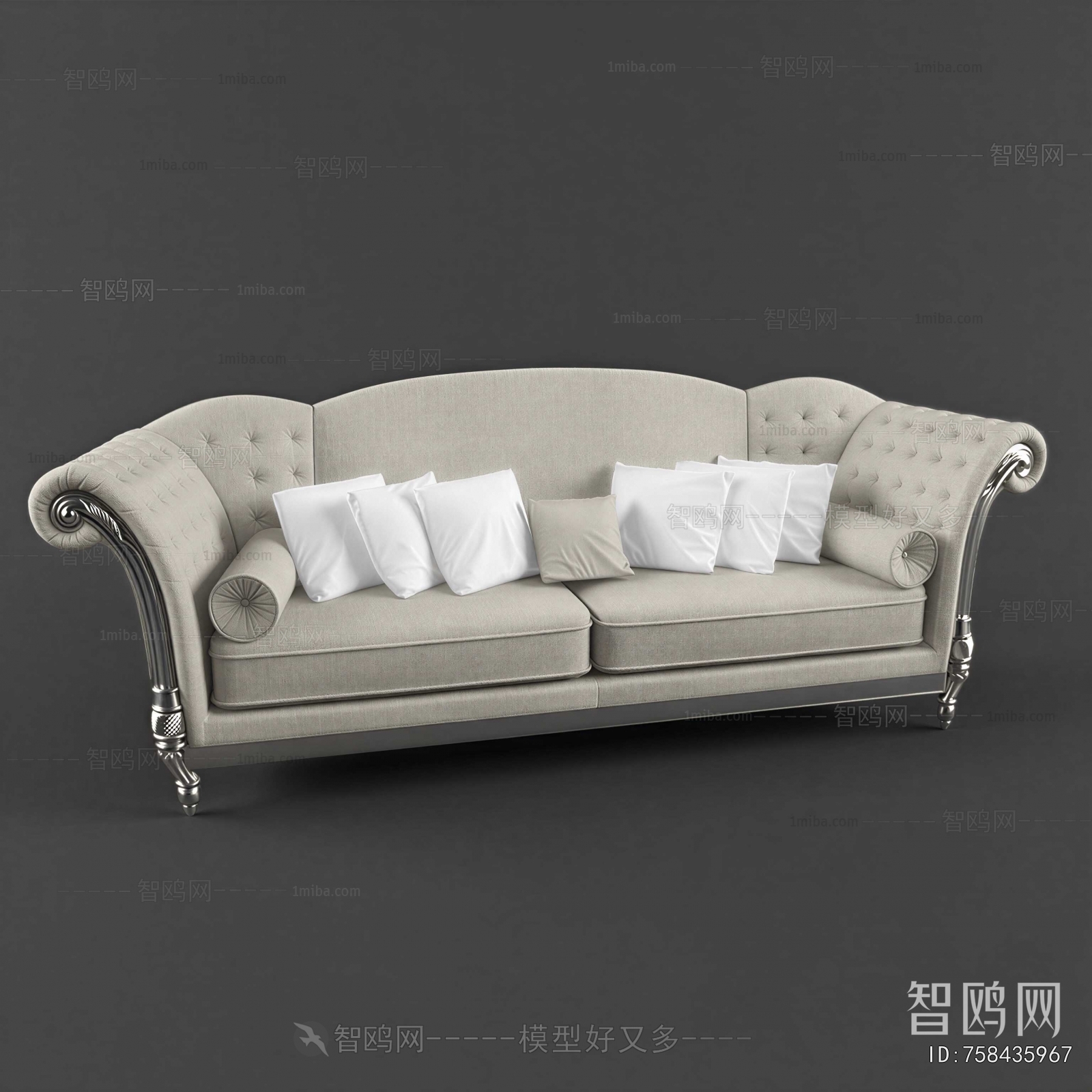 Simple European Style A Sofa For Two