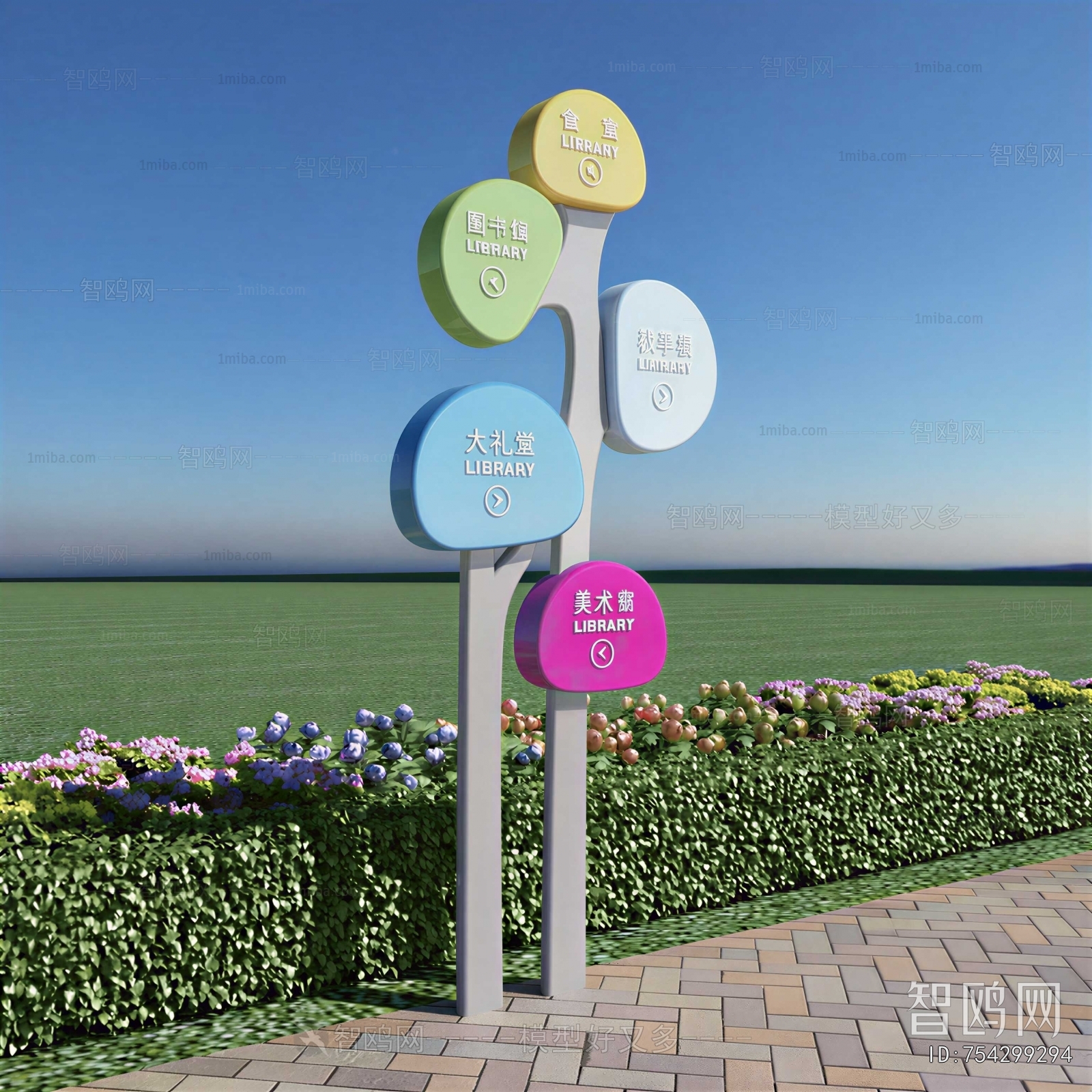 Modern Guide Board/bulletin Board