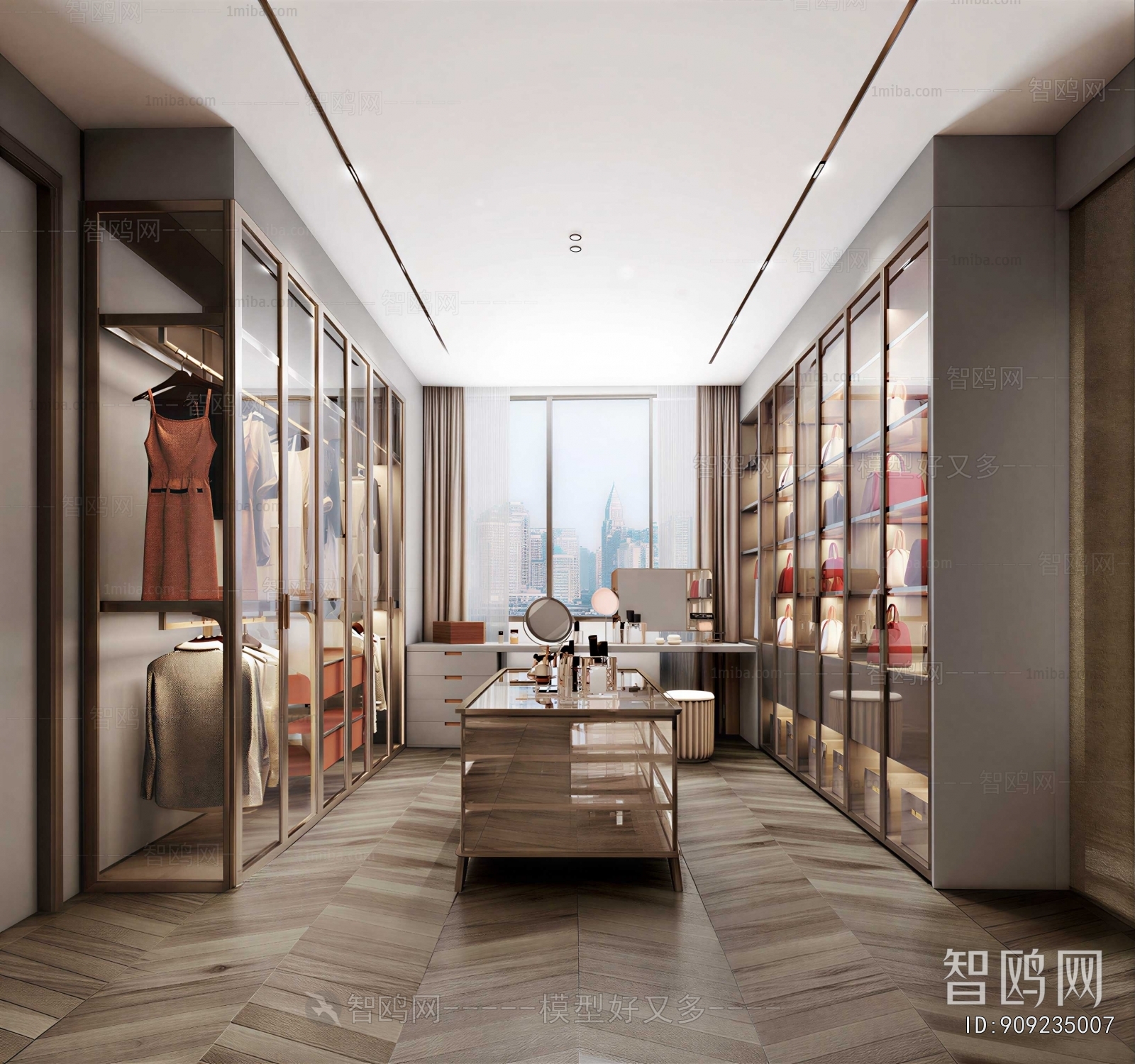 Modern Clothes Storage Area