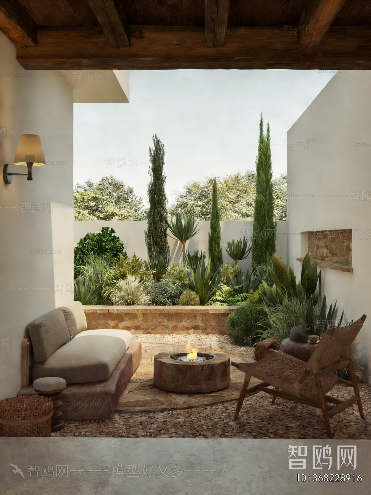 Modern Courtyard/landscape