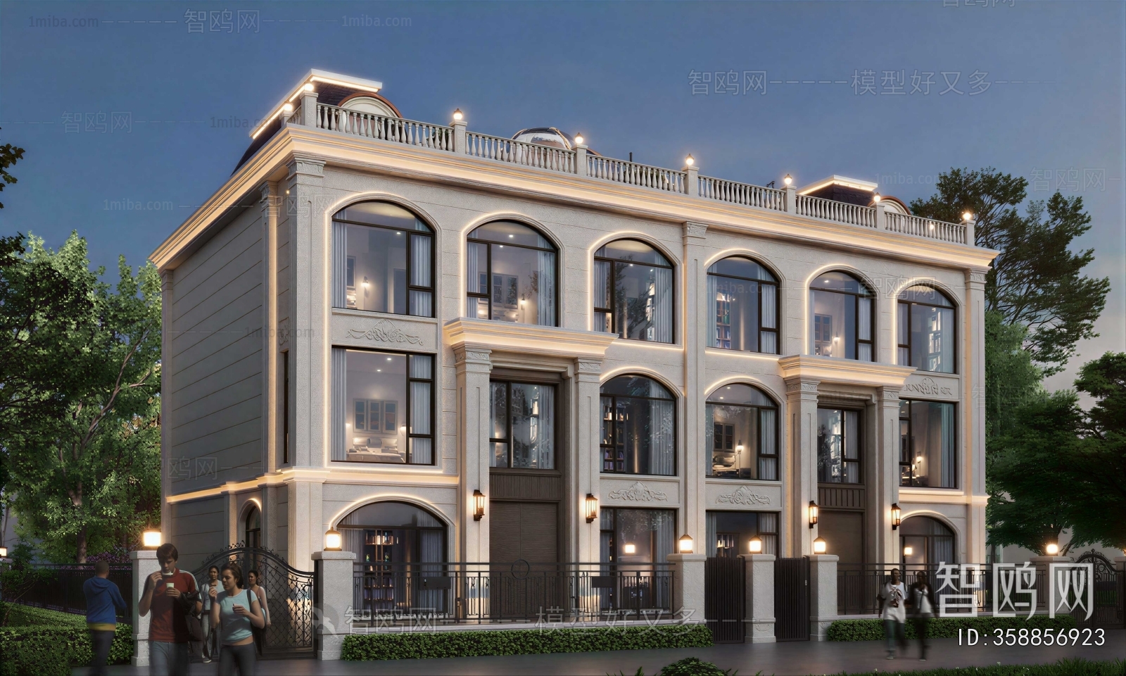 European Style Appearance Of Commercial Building