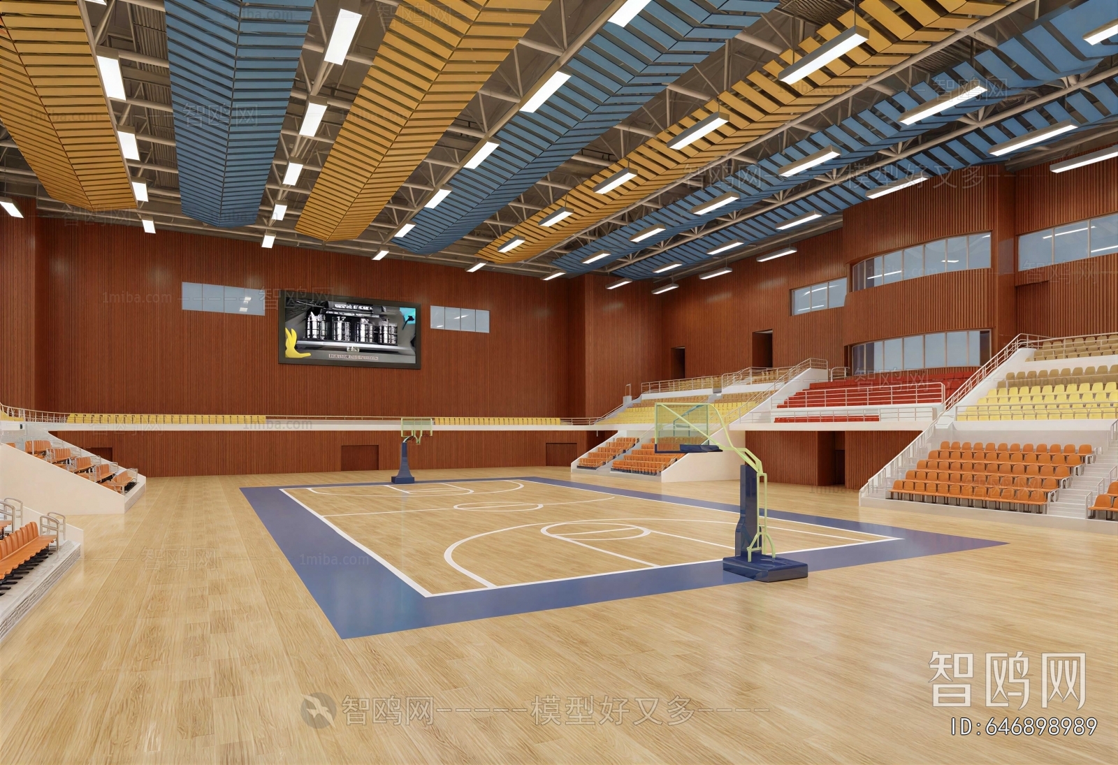 Modern Basketball Arena