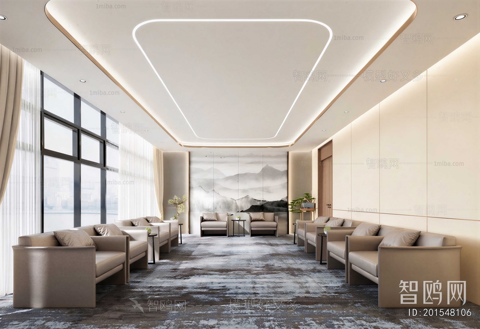 New Chinese Style Reception Room