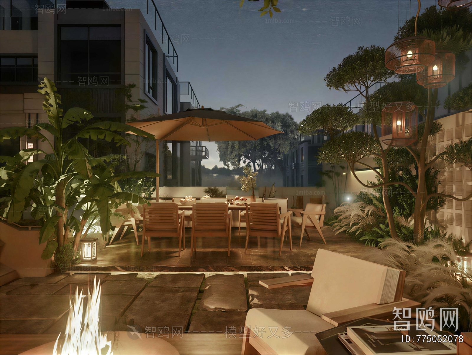 Modern Courtyard/landscape