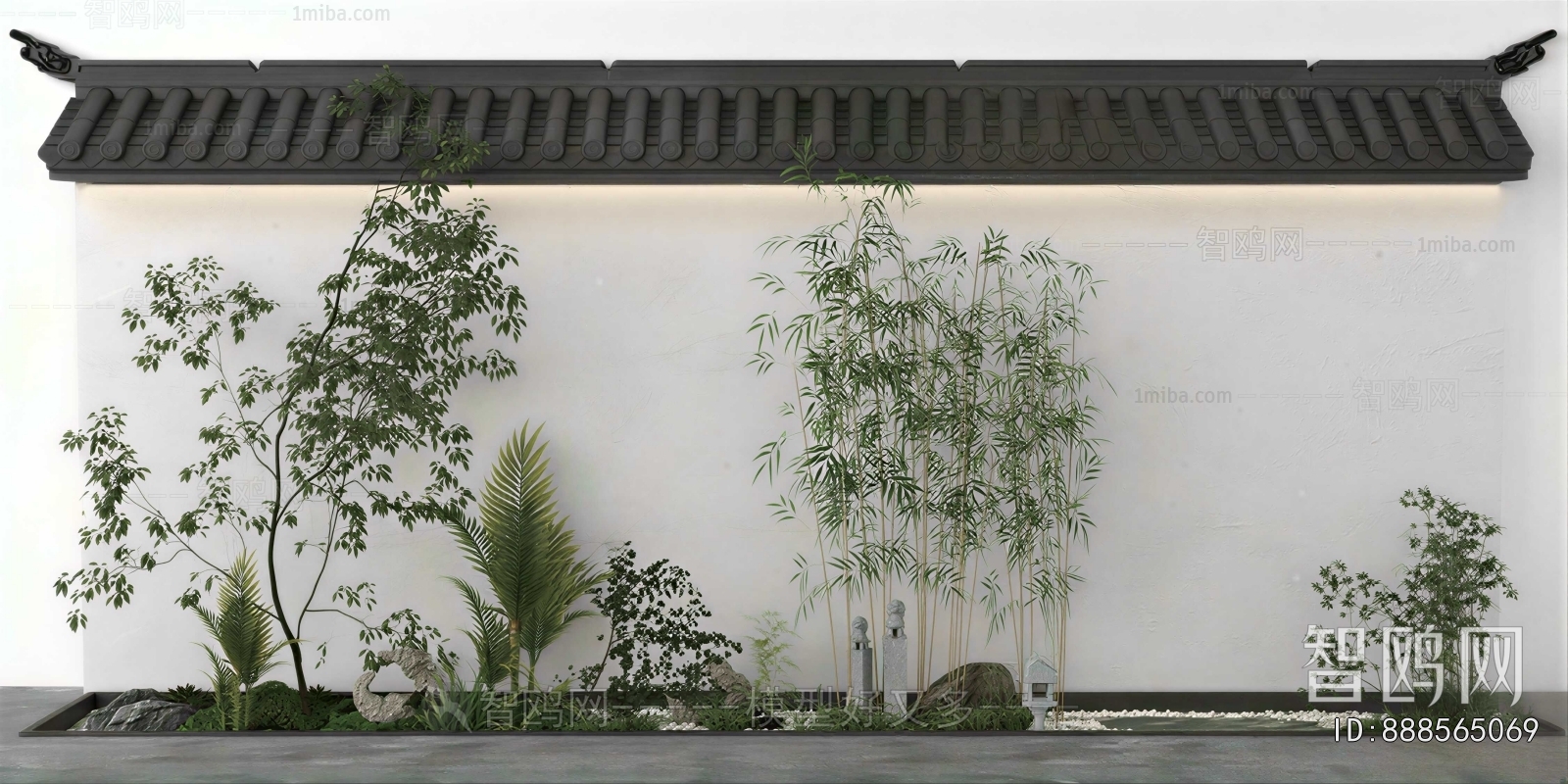New Chinese Style Plant Landscaping