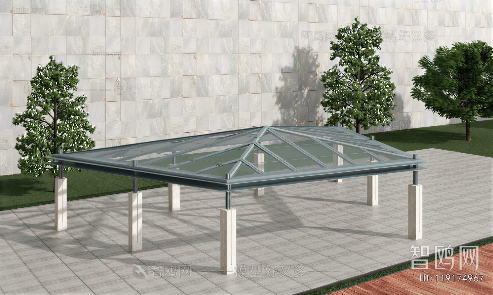 Modern Courtyard/landscape