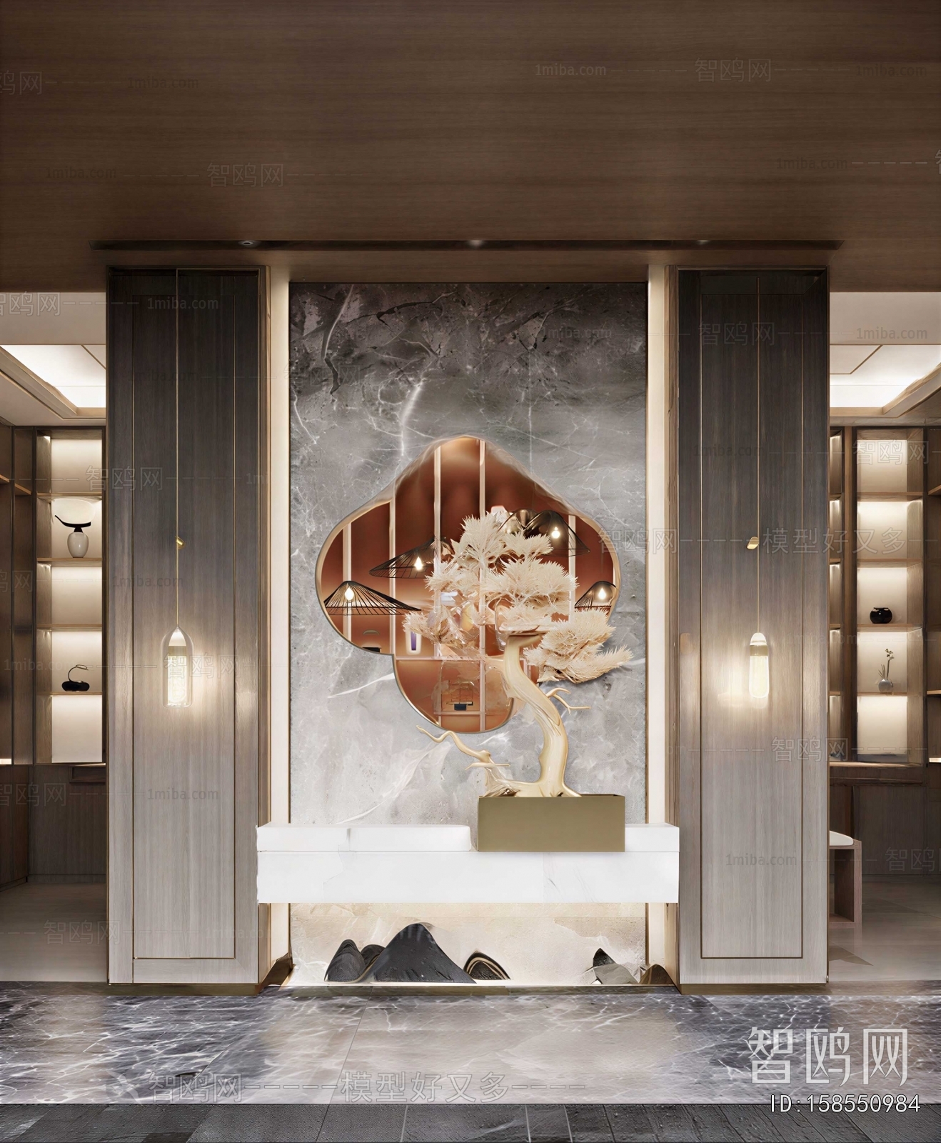 New Chinese Style Hallway