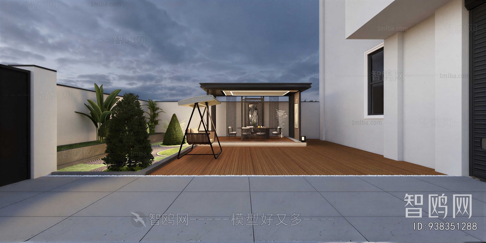 Modern Courtyard/landscape