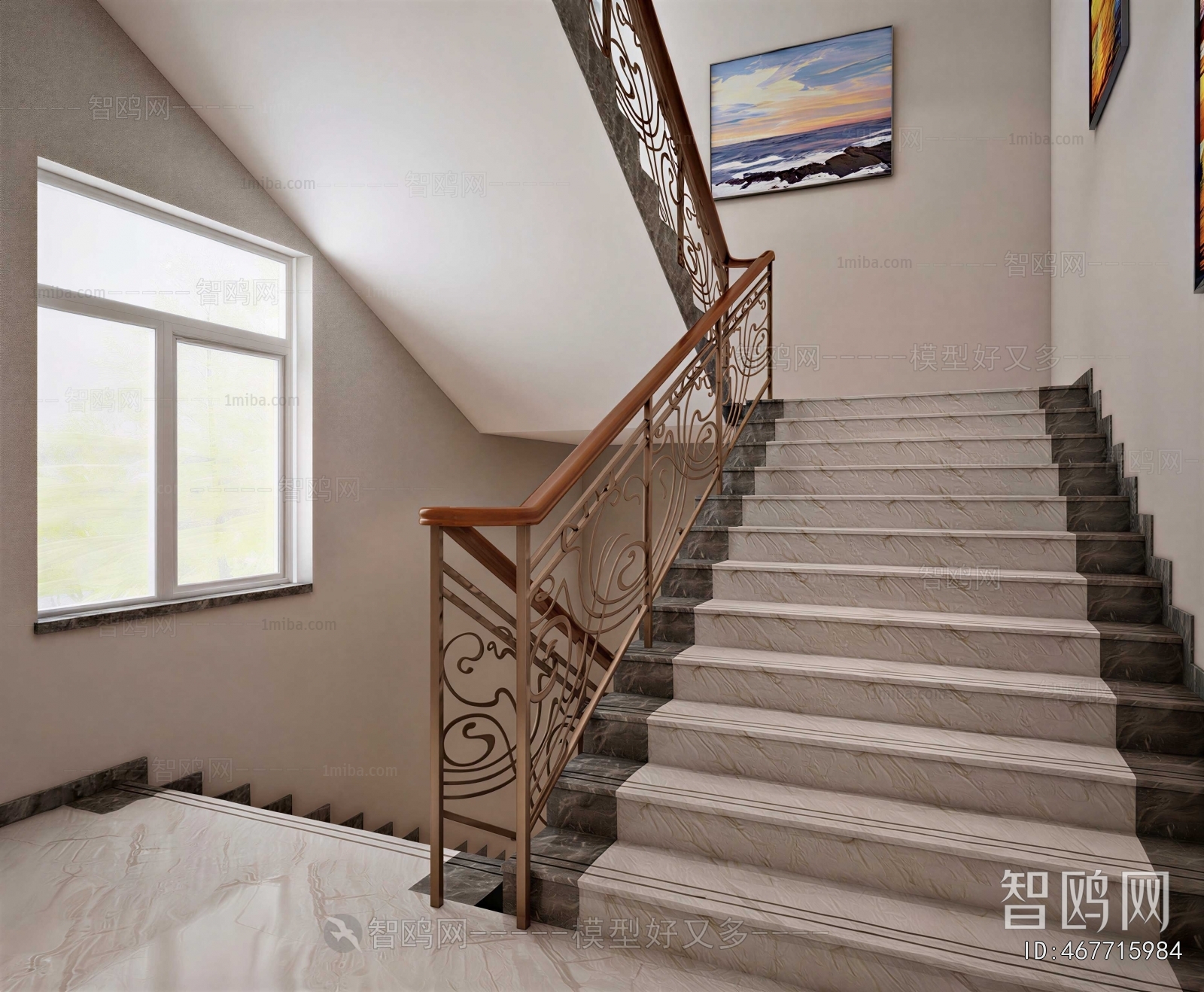 Modern Office Stairwell