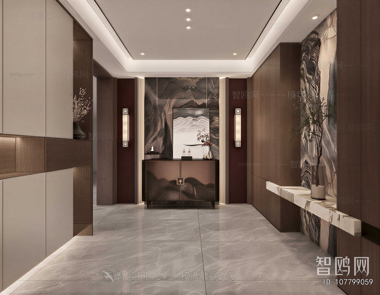 New Chinese Style Hallway