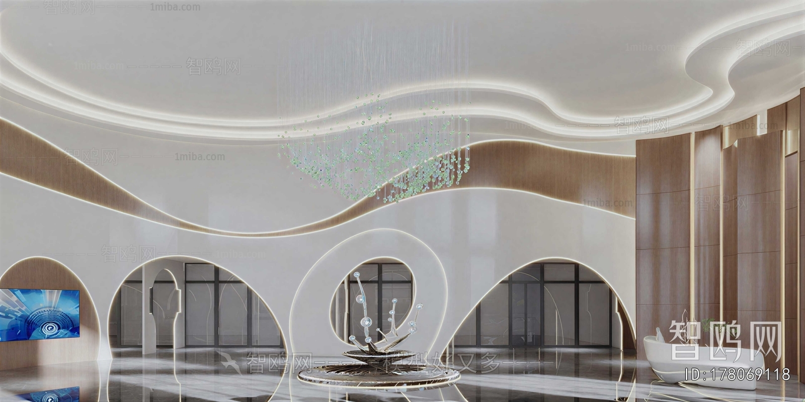 Modern Office Reception Desk