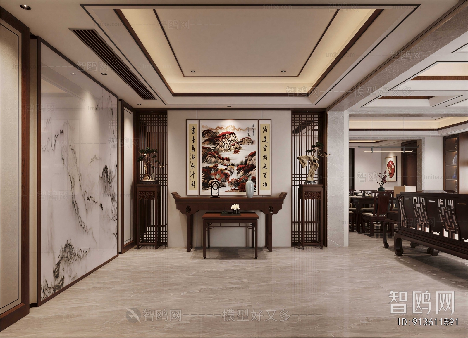 New Chinese Style Hallway