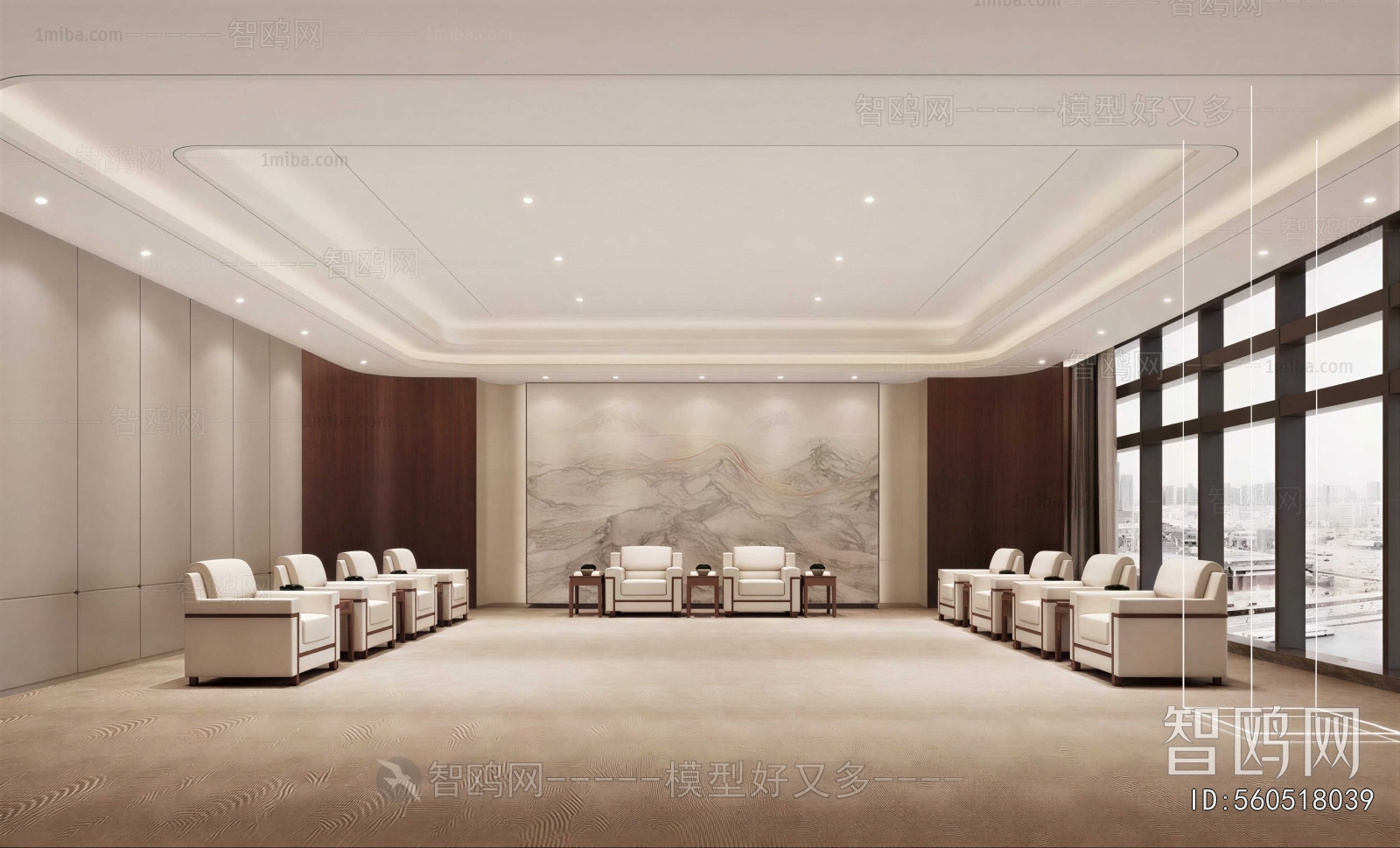 New Chinese Style Reception Room