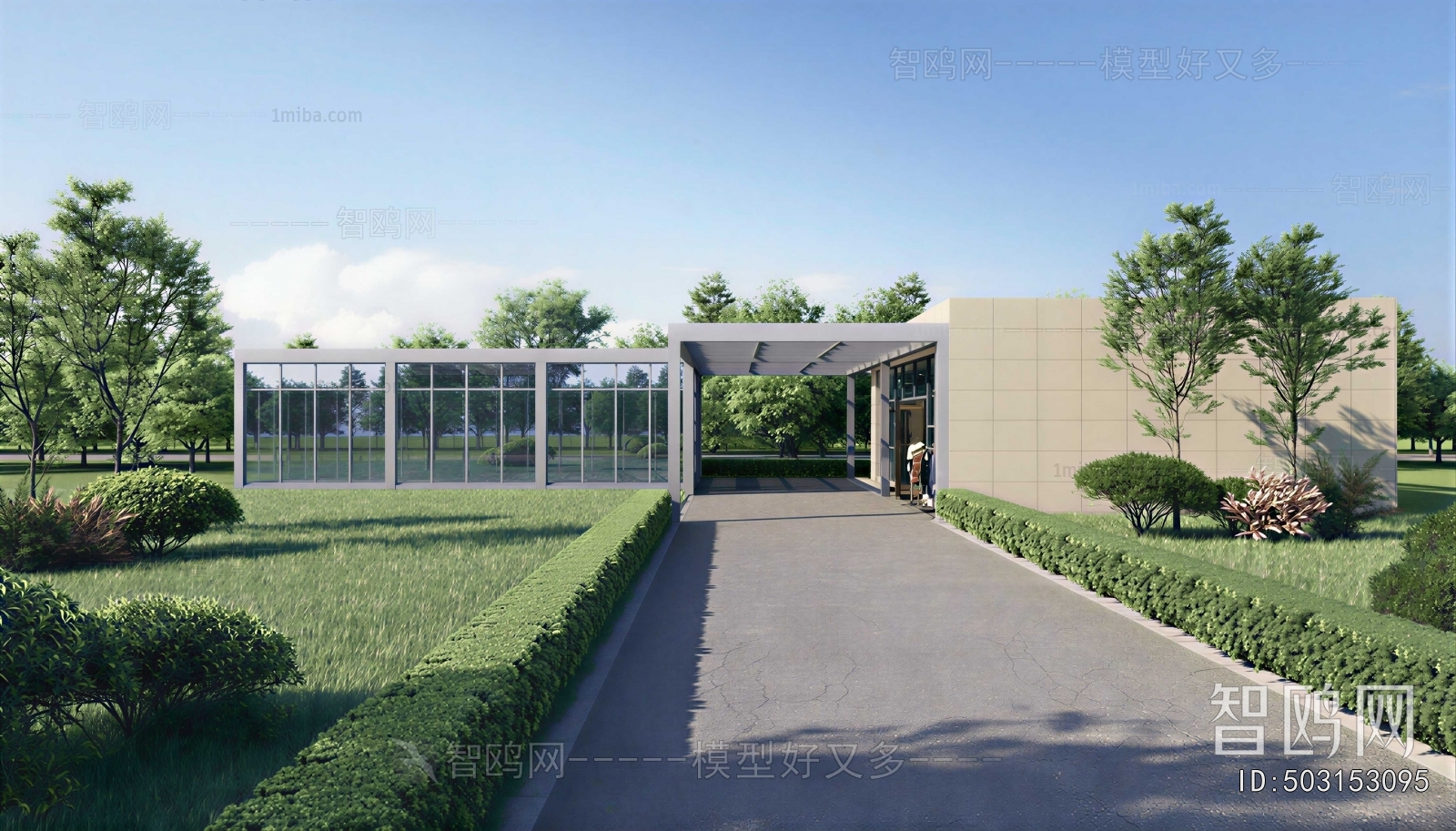 Modern Courtyard/landscape