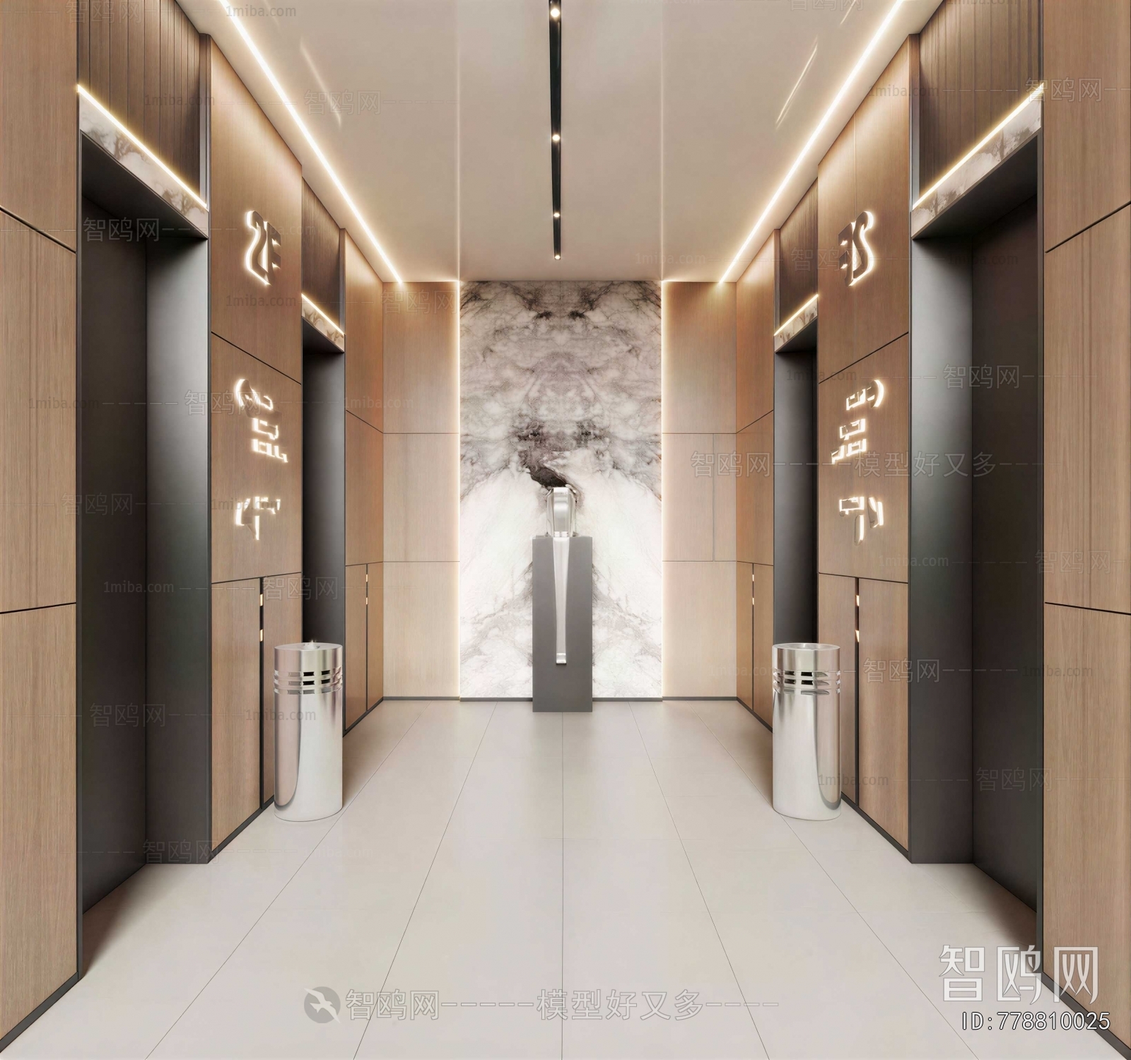 Modern Office Elevator Hall