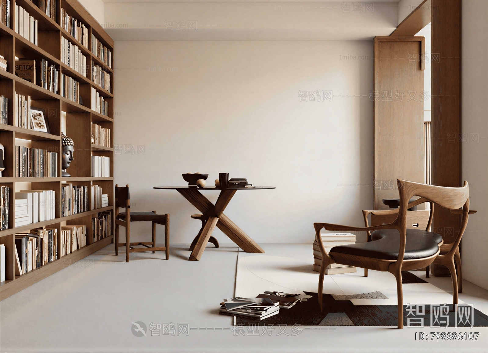 New Chinese Style Study Space